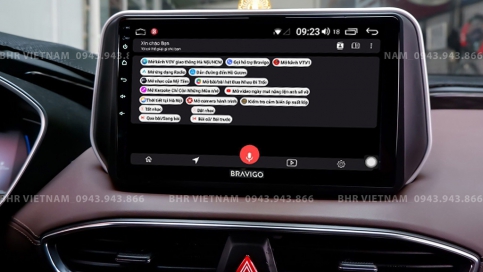 Màn hình DVD Android liền camera 360 xe Hyundai Santafe 2019 - 2020 | Bravigo Ultimate (6G+128G)  